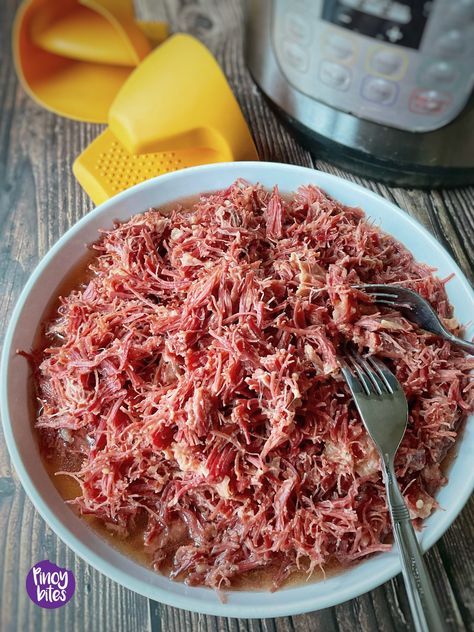 Homemade Corned Beef (Filipino) Beef Recipe Filipino, Corned Beef Recipe, Homemade Corned Beef, Canned Corned Beef, Boiled Dinner, Corned Beef Recipes, Filipino Style, Canned Meat, Cubed Potatoes