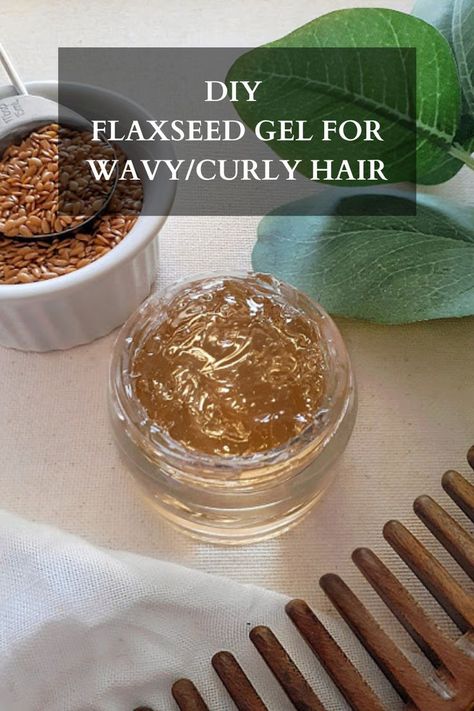 Homemade Hair Gel, Hair Gel Recipe, Flaxseed Gel, Hair Growth Secrets, Diy Kosmetik, Homemade Hair Products, Diy Hair Care, Wavy Curly Hair, Hair Remedies