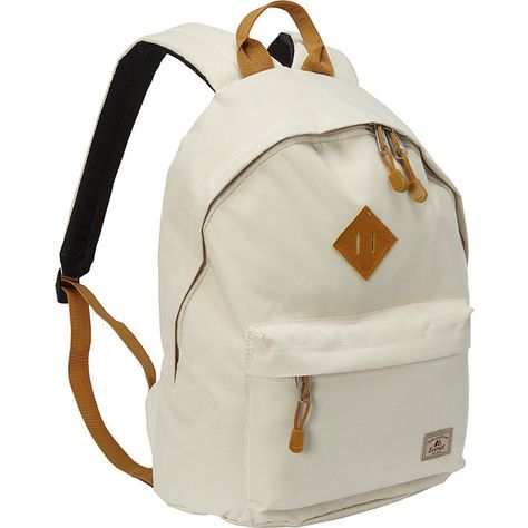 Everest Vintage Backpack (440 UAH) ❤ liked on Polyvore featuring bags, backpacks, school & day hiking backpacks, tan, day pack backpack, vintage rucksack, padded bag, white bag and rucksack bags College Backpack Women, College Bags For Girls, Best Backpacks For College, Backpack Beige, Tan Backpack, Backpacks School, Knapsack Bag, Day Hiking, Square Backpack