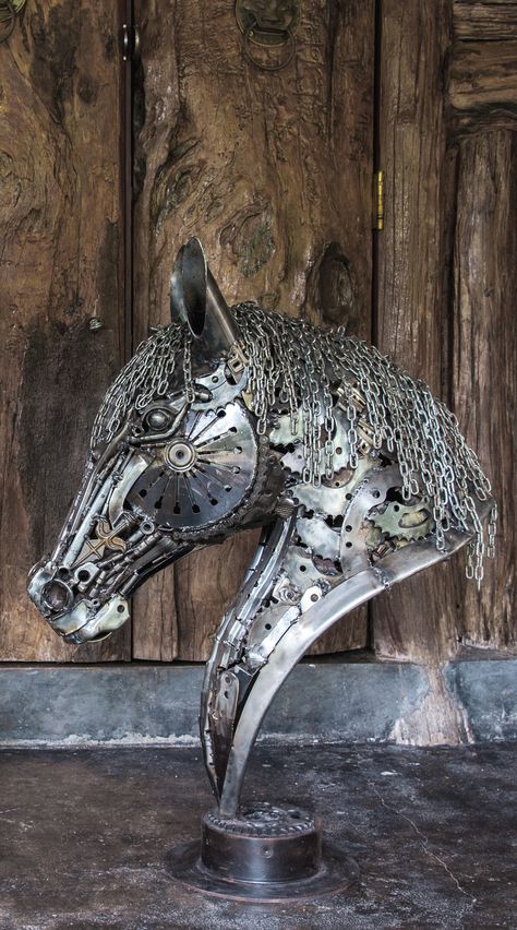 Metal Horse Sculptures, Greyhound Sculpture, Metal Sculpture Wall Art, Recycled Metal Art, Metal Horse, Metal Artwork Wall, Metal Yard Art, Horse Wall Art, Sculpture Metal