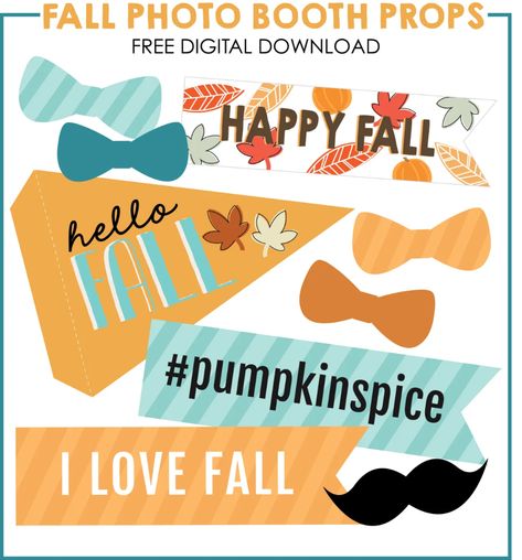 Fall Photo Booth Props – Free Printable – Short Stop Designs Fall Photo Booth Props, Photo Booth Props Free Printables, Thanksgiving Photo Props, German Dinner, Fall Photo Booth, Photo Booth Props Free, Fall Photo Props, Photobooth Props Printable, Props Free