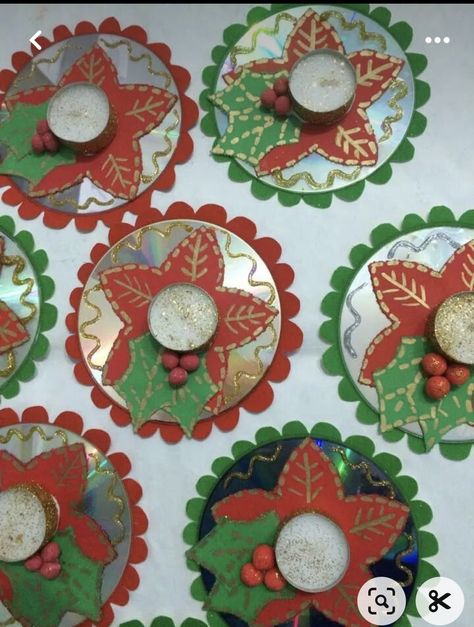 Cd Crafts, Winter Crafts For Kids, Preschool Christmas, Holiday Crafts Christmas, Christmas Crafts For Kids, Winter Crafts, Christmas Activities, Xmas Crafts, Christmas Crafts Diy