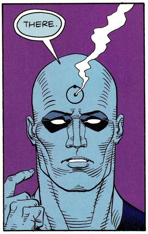 Manhattan Wallpaper, Dr Manhattan, Arte Dc Comics, Comic Manga, Bd Comics, Retro Comic, Comic Collection, Comic Sans, Comic Panels