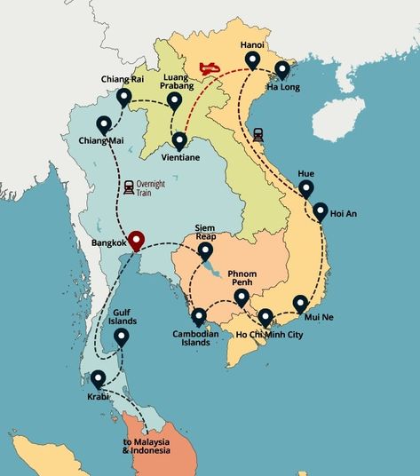 South East Asia Route, Asia Backpacking Route, Backpack Southeast Asia, Southeast Asia Backpacking Route, South East Asia Travel Route, Banana Pancake Trail Backpacker, Banana Pancake Trail, Southeast Asia Backpacking, Southeast Asia Map