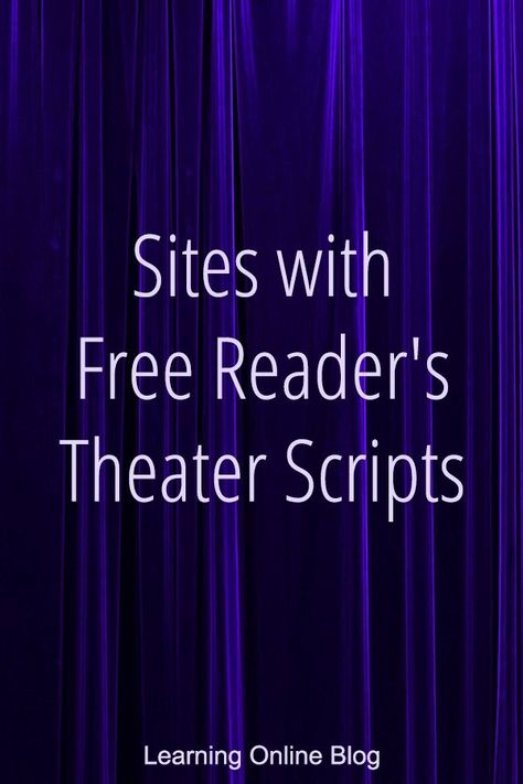 Reader Theater Scripts, Readers Theater Scripts Middle School, Theater Club Ideas, Readers Theater 3rd Grade, Free Readers Theater Scripts, Theater Classroom, Play Scripts For Kids, Speech Team, Theater Teacher