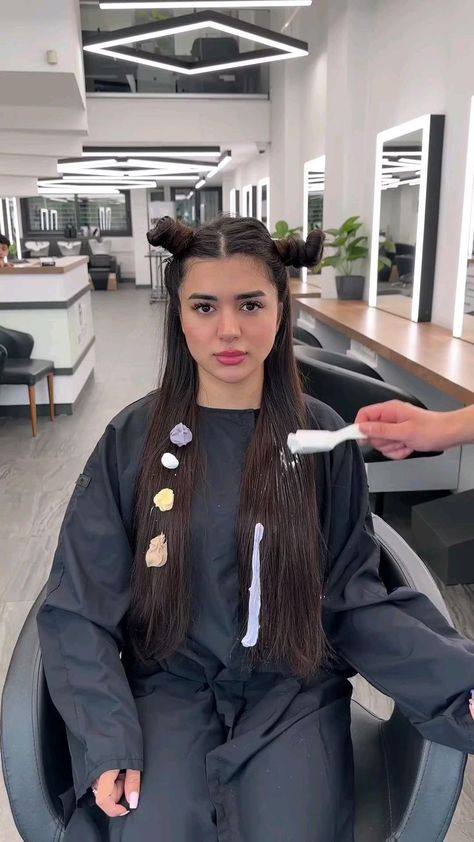 Hair Dye Techniques, Highlight Hair, Curl Hair With Straightener, Cherry Hair, Bangs With Medium Hair, Hair Streaks, Hair Braid Videos, Too Funny, Hair Haircut