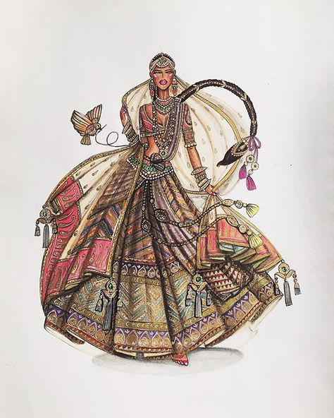 A N O O P B A R W A on Instagram: “ANOOP BARWA #anoopbarwa #textiles #indiantextiles #textilesofindia #indianembroidery #indianfashion #fashionillustration…” Indian Dress Drawing, Dress Drawing Sketches, Sketches Traditional, Dress Illustration Art, Bride Fashion Illustration, Hayden Williams, Dress Illustration, Fashion Clipart, Fashion Design Sketchbook