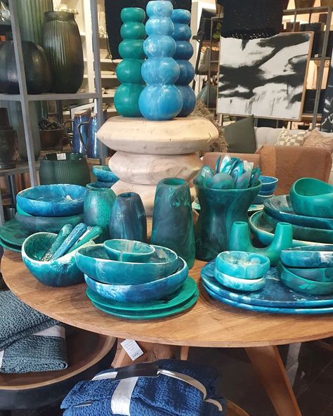 Shades of blue! 💙 Dinosaur Designs colourful resin homewares available in store and online. xx . . . . #dinosaur_designs #resinhomewares #tableware #tabledecor #platters #bowls #servers #vases #homewares #homedecor #decor #decorative #interiors #interiorstyling #inspiration #style #styling #handmade #handcrafted #artisan #luxe #coastal #coastalstyle #sorrento #sorrentocoast #saltwatersorrento #saltwateronline Dinosaur Designs Homewares, Resin Homewares, Blue Dinosaur, Dinosaur Design, Sorrento, Coastal Style, Inspiration Style, New Room, Shades Of Blue