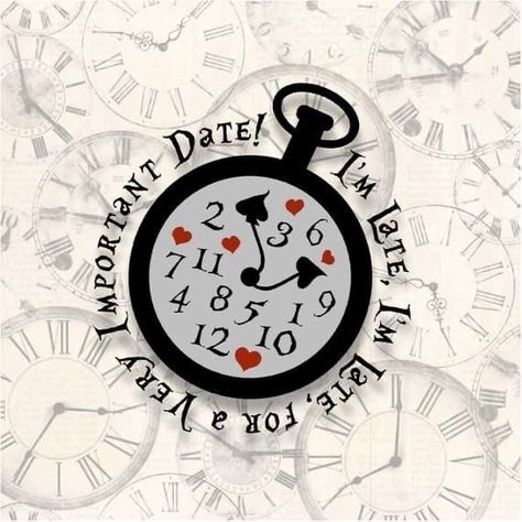 Wonderland Drawing Ideas, Wonderland Drawing, Alice In Wonderland Clocks, Clock Svg, Alice In Wonderland Crafts, Alice In Wonderland Diy, Alice In Wonderland Decorations, Alice In Wonderland Illustrations, Alice In Wonderland Tea Party Birthday