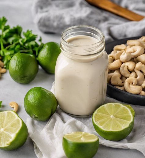 Cashew Crema Taco Bowl Salad, Cashew Crema, Cashew Recipes, Taco Bowl, Dairy Alternatives, Taco Bowls, Cashew Cream, Raw Cashews, More Water