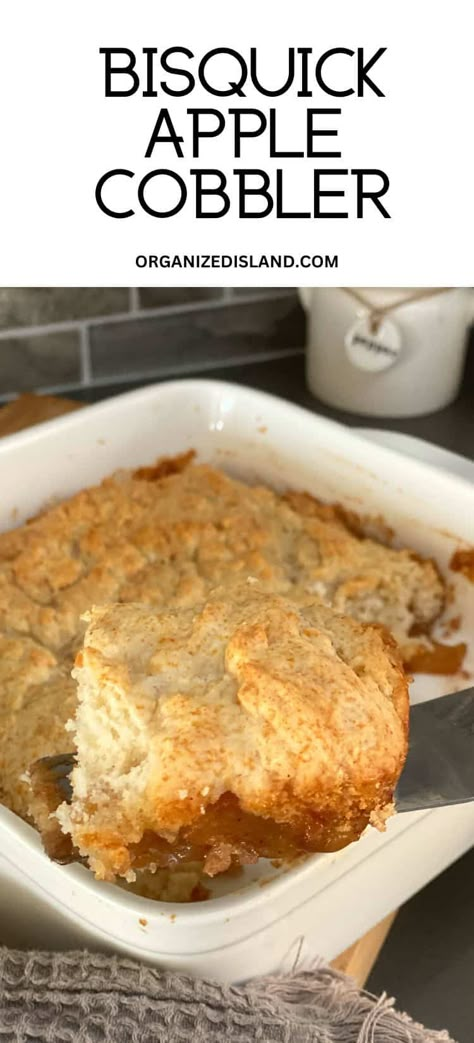 Bisquick Apple Cobbler, Cobbler With Bisquick, Homemade Apple Cobbler, Apple Cobbler Easy, Easy Apple Cobbler, Apple Cobbler Recipe, Serving Ideas, Apple Recipes Easy, Apple Dump Cakes