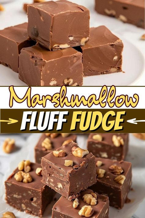 Marshmallow Fluff Recipes Desserts, Fluff Fudge, Original Fantasy Fudge Recipe, Marshmallow Fluff Fudge, Marshmallow Fudge Recipe, Fantasy Fudge Recipe, Marshmallow Fluff Recipes, Best Christmas Cookie Recipe, Fudge Recipes Chocolate