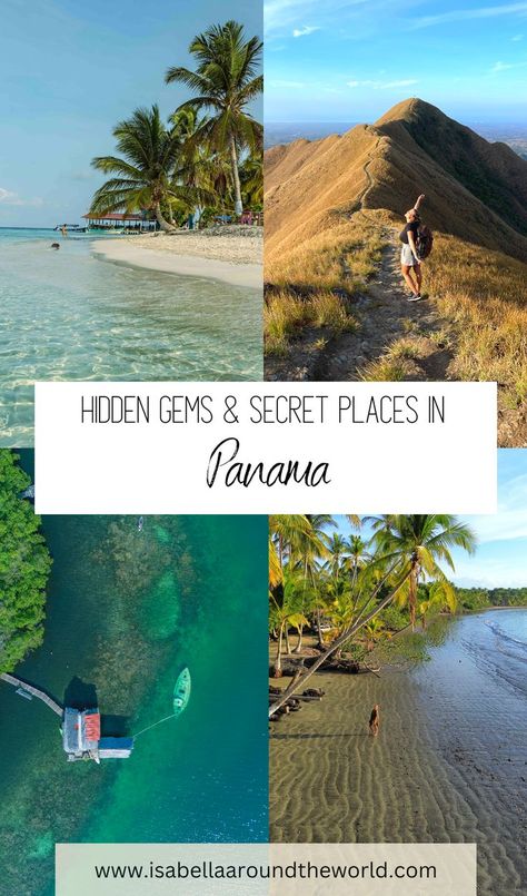 Don´t miss out on these hidden gems in Panama, if you are planning to visit. Beautiful empty beaches and places off the tourist path. More, detailed Panama blog posts to help you plan your trip! #panama #panamaguide #hiddengems #secretplaces #offthebeatenpath #panamatravel #visitpanama Panama Trip, Tropical Islands Paradise, Travelling Abroad, San Blas Islands, Fall Vacation, Panama Travel, Fall Vacations, Lake Titicaca, Sailing Trips