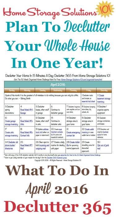 Declutter Calendar, Declutter 365, Organisation Hacks, Home Storage Solutions, Organize Declutter, Declutter Your Home, Home Storage, Life Organization, Organizing Your Home