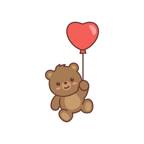 Premium Vector | Lazy bear Bear Holding Heart, Balloon Vector, Lazy Bear, Holding Heart, Logo Psd, Heart Graphic, Free Business Card Mockup, Heart Balloons, Business Card Maker