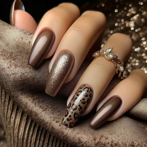 Leopard Nail Designs, Cheetah Nail Designs, Cheetah Print Nails, Ballet Nails, Cheetah Nails, Leopard Print Nails, Fancy Nails Designs, Leopard Nails, Makijaż Smokey Eye