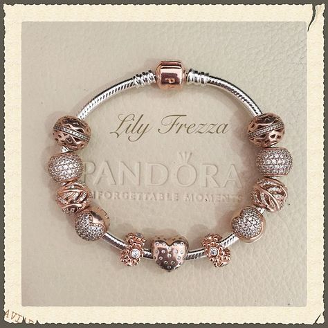 Rings Pandora, Pandora Bracelet Designs, Pandora Rose Gold, Bracelet With Charms, Pandora Jewelry Charms, Charms Pandora, Couture Style, Pandora Rings, Pandora Style