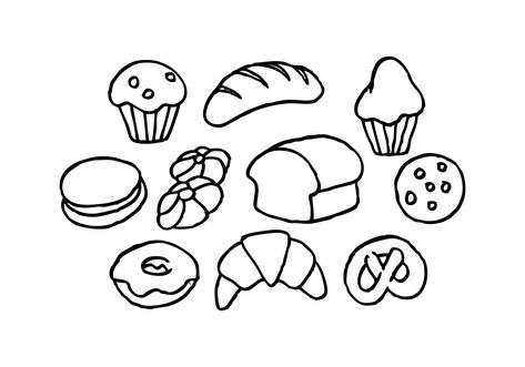 Free Bread Sketch Icon Vector Bread Sketch, Bread Illustration, Bread Icon, Tea Time Illustration, Bakery Icon, Donut Vector, Colorful Donuts, Sketch Icon, Sketch Note