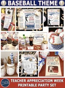 TidyLady Printables Blog Concession Stand Menu, Teacher Appreciation Themes, Teachers Week, Staff Appreciation Week, Appreciation Gifts Diy, Teacher Appreciation Gifts Diy, Fundraiser Flyer, Baseball Theme, Staff Appreciation