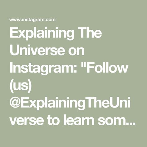 Explaining The Universe on Instagram: "Follow (us) @ExplainingTheUniverse to learn something NEW everyday 💫 

Great now I can feel it on me
•
#memes #explore #reels" Something New Everyday, Learn Something New Everyday, Learn Something New, Feel It, Health And Safety, The Universe, Something New, Follow Us, To Learn