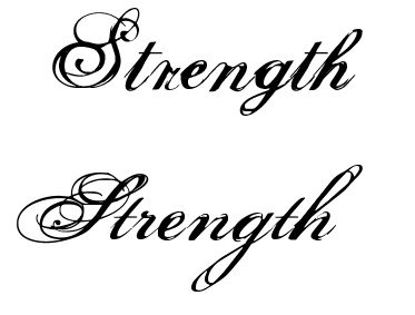 Strength tattoo Word Strength Tattoo, Sunflower Tattoo Shoulder, Tattoo Fonts Cursive, Airplane Tattoos, Tattoo Apprenticeship, Small Quote Tattoos, Bible Verses About Strength, Strength Tattoo, Tattoo Hand