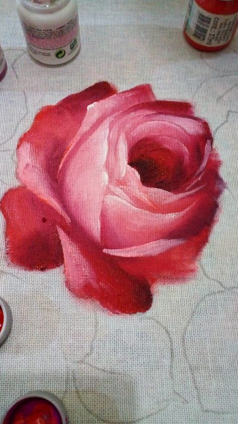 Rose Painting Acrylic, Canvas Painting For Beginners, Canvas Painting Ideas For Beginners, Fall Canvas Painting, Painting Flowers Tutorial, Fall Canvas, Painting Ideas For Beginners, Canvas For Beginners, Acrylic Painting Flowers