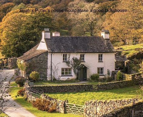 Homestead Layout, Scottish Cottages, English Farmhouse, Murphy Bed Diy, Cottage Aesthetic, 0 Interest, Water Colours, Dream Cottage, British Countryside