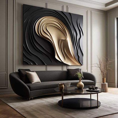 7+ Trending Modern Wall Art Pieces for Your Living Room • 333+ Images • [ArtFacade] Ideas For Wall Decoration, Earthy House, Texture Paintings, House Wall Design, Sofa Wall, Wall Painting Decor, 3d Wall Decor, Exclusive Furniture, Diy Home Furniture