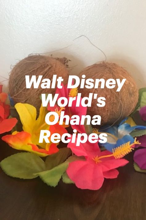 Recipes and ideas to have an Ohana theme night at your house! Ohana Disney Recipes, Lilo And Stitch Themed Dinner, Lilo And Stitch Themed Food, Lilo And Stitch Food Ideas, Ohana Party, Recipes Disney, Luau Food, Disney Dishes, Themed Recipes