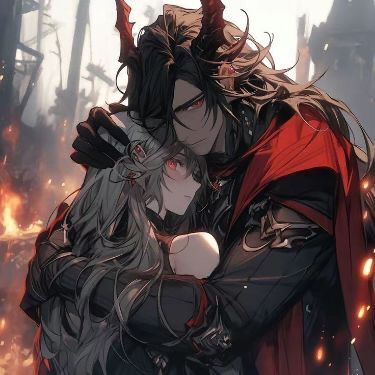 Two Anime Characters Hugging, Persona Anime, Fantasy Demon, Art Drawing Sketch, Anime Backgrounds, Vampire Art, Dark Anime Guys, Beautiful Dark Art, Anime Love Couple