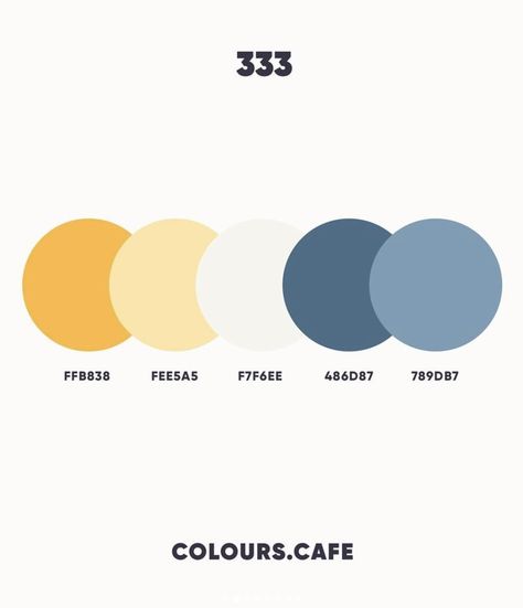 Blue Yellow Color Palette, Colour Palette 2024, Blue And Yellow Color Palette, Yellow Color Palettes, Bridesmaid Colours, June Moodboard, Flat Color Palette, Coastal Color Palette, Logo Signage