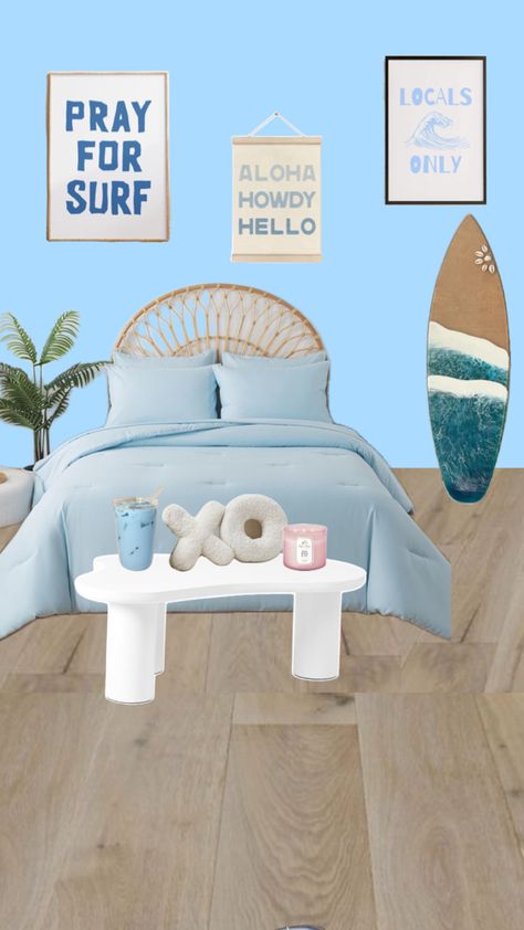 Girls Surf Bedroom, Surf Bedroom, Aloha Surf, Surfing, Bedroom