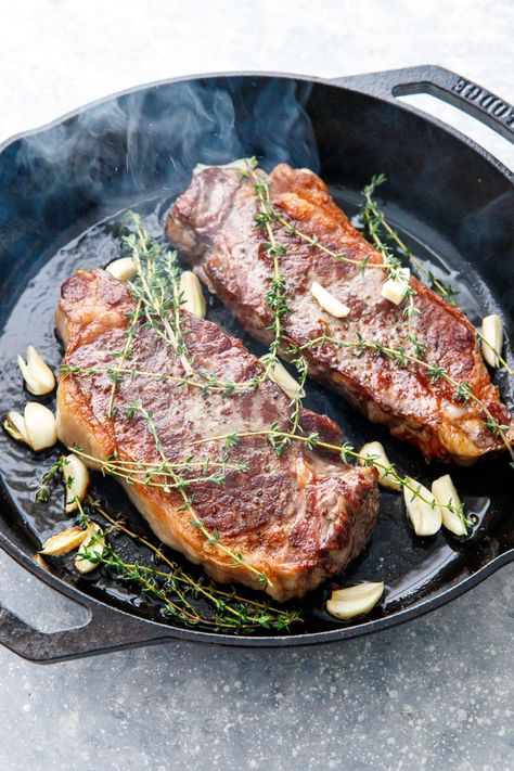 Rib Eye Steak Recipes Stove Top, Sear Steak, Reverse Sear Steak, Cast Iron Steak, Pan Seared Steak, Christmas Meal, Iron Recipes, Recipes Oven, Rib Eye