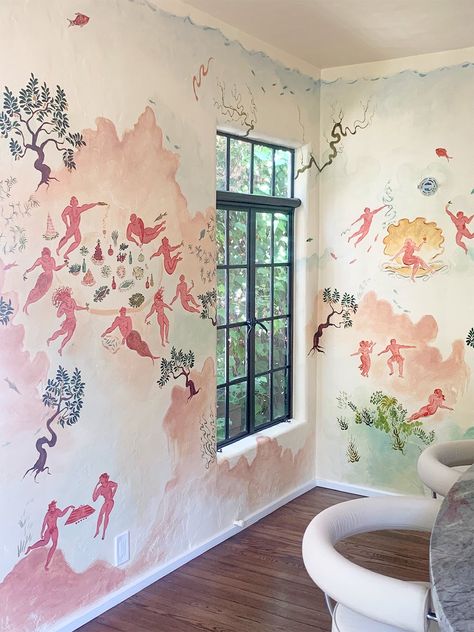 Interior Murals, Hand Painted Walls, Mural Painting, Mural Art, New Room, Design Inspo, Room Inspo, Home Deco, Interior Architecture