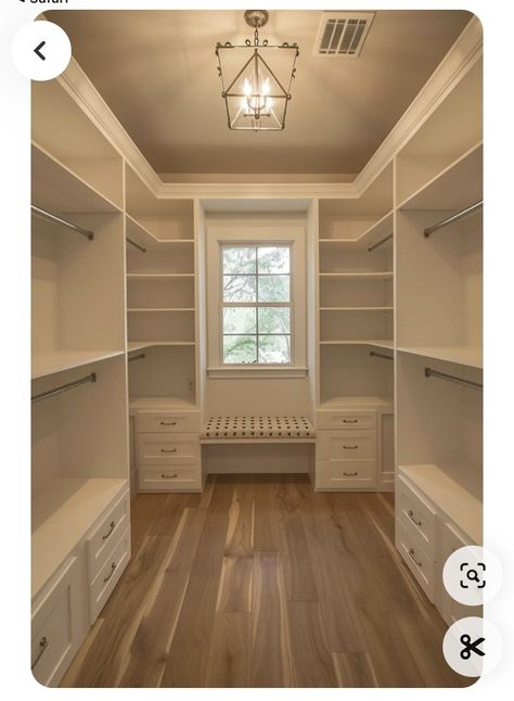 Master Suite Closet Walk In, Small Closet With Window Ideas, Small Walk In Closet Ideas With Vanity Master Bedrooms, Rectangular Walk In Closet Layout, Master Closet With Full Length Mirror, Master Closet Design Long Narrow, Master Closet Between Bedroom And Bathroom, 11 X 7 Walk In Closet, 13 X 7 Master Closet