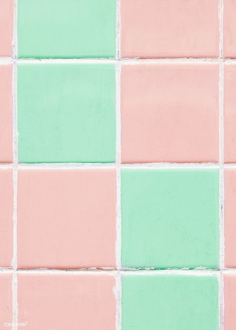 Pastel pink and green tiles textured background | free image by rawpixel.com Pastel Pink And Mint Green Aesthetic, Pink And Mint Green Aesthetic, Mint And Pink Aesthetic, Pink And Mint Aesthetic, Pastel Green And Pink Aesthetic, Pastel Pink And Green Wallpaper, Pastel Pink And Green Aesthetic, Grapefruit Aesthetic, Pink Green Aesthetic