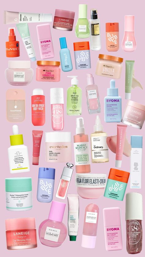 #skincare #preppy #wishlist Preppy Skincare Pics, Preppy Lifestyle Skincare, Skincare Pictures, Preppy Skincare Products, Ulta Products, Preppy Skin Care, Trendy Skincare, Face Makeup Routine, Preppy Wishlist