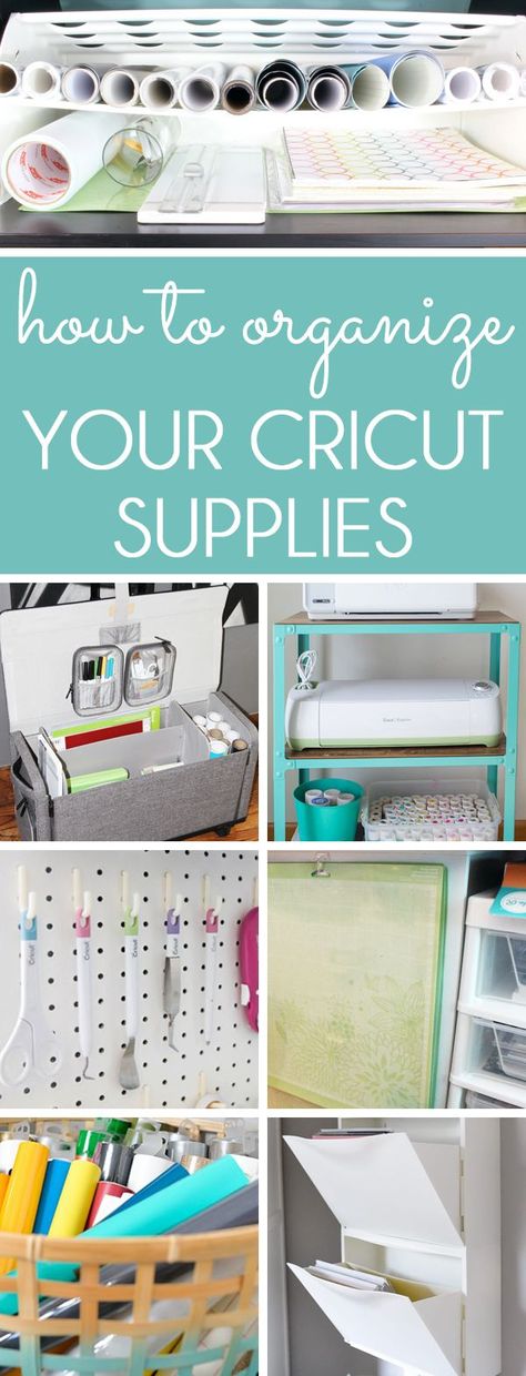 Organize Cricut Supplies, Cricut Storage, Cricut Tools, Vinyle Cricut, Organizing Solutions, Cricut Supplies, Wine Bottle Diy Crafts, Mason Jar Crafts Diy, Wine Bottle Diy