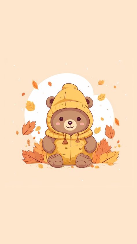 100 Kawaii Fall Wallpapers: Embrace Autumn - Crafty Cici Joy Fall Like Wallpaper, Fall Kawaii Art, Kawaii Fall Aesthetic, Halloween Theme Art, Cute Fall Wallpaper Iphone Backgrounds, Autumn Pictures Art, Cute Fall Cartoon, Kawaii Fall Wallpaper, Cute Fall Illustration