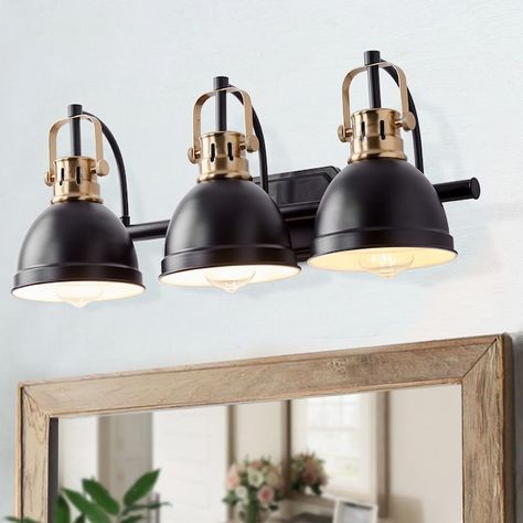 Wall Light Over Kitchen Sink, Modern Farmhouse Bathroom Lighting, Farmhouse Bathroom Light Fixtures, Farmhouse Vanity Light, Farmhouse Bathroom Light, Black Bathroom Light Fixtures, Staircase Wall Lighting, Industrial Vanity Light, Black Bathroom Light