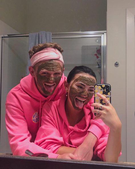 Hailey Pham, Partner Pictures, Ryan Trahan, Girl Power Songs, Haley Pham, Happy Song, Cute Face Mask, Stylish Face Mask, Face Mask Fashion