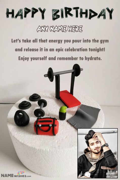 Wants to send your friend an online birthday cake who is a gym lover? Send this beautiful birthday cake gym themed to your buddy on his birthday. Wish him good luck for future. Cake For Gym Lover, Gym Birthday Cake, Beautiful Birthday Cake, Online Birthday Cake, Gym Lover, Birthday Wish, Beautiful Birthday, Birthday Wishes, Fondant