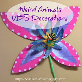 Some of the Best Things in Life are Mistakes: Weird Animals VBS Decorations Weird Animals Vbs, Vbs Decorations, Best Things In Life, Parenting Ideas, Beach Theme Decor, Activities For Children, Vacation Bible School, Childrens Church, Kids Church