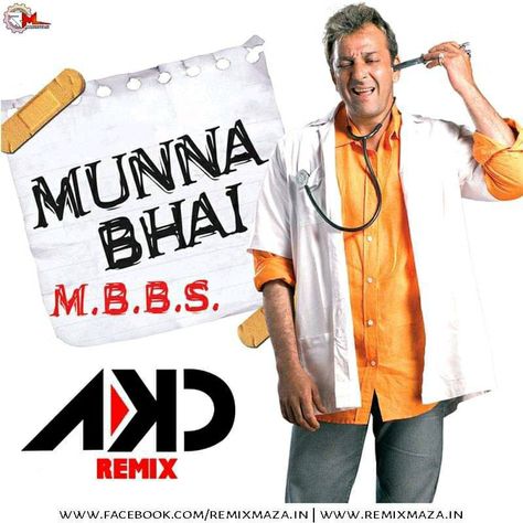 Munna Bhai MBBS (Remix) DJ AKD  Download :- https://bit.ly/2Lyi4Sb  Follow :- https://www.instagram.com/remixmaza Mbbs Poster, Munna Bhai Mbbs, Lage Raho Munna Bhai, Munna Bhai, Boman Irani, Arshad Warsi, International Friendship Day, Bollywood Theme, Sanjay Dutt