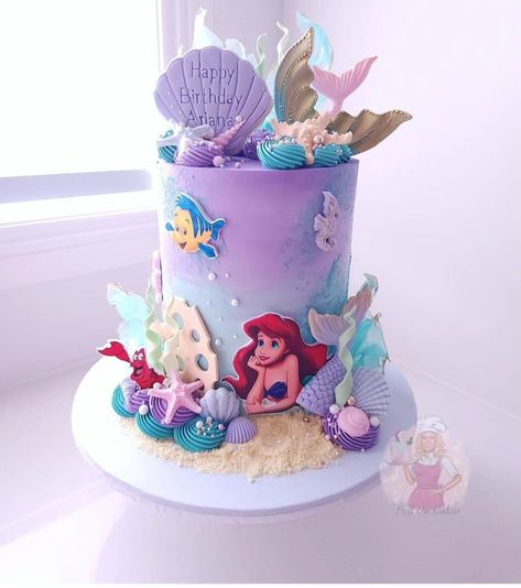 Ariel Birthday Cake, Pokemon Birthday Cake, Ariel Cake, Little Mermaid Cakes, Mermaid Birthday Cakes, Ariel Birthday, 4th Birthday Cakes, Little Mermaid Birthday, Pokemon Birthday