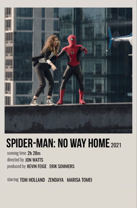 minimal polaroid movie poster for spider-man: no way home Movie Poster Room, Poster Marvel, Film Polaroid, Marvel Movie Posters, Marvel Cards, Polaroid Posters, Tobey Maguire, Movie Card, Music Poster Ideas