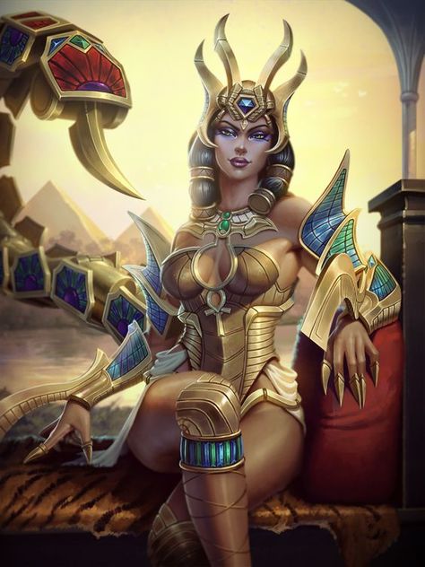 Serket - a scorpion goddess; goddess of fertility, nature, animals, medicine…: Egyptian Goddess Art, Gods Of Egypt, Egyptian Queen, Egypt Art, Egyptian Mythology, Egyptian Goddess, Mythology Art, Goddess Art, Egyptian Gods