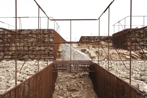 Adaptation of The Roman Ruins of Can Tacó  / Toni Girones Ruins Architecture, Architecture Renovation, Renovation Architecture, Roman Ruins, Architecture Ideas, Adaptive Reuse, Contemporary Interior Design, Archaeological Site, Landscape Walls