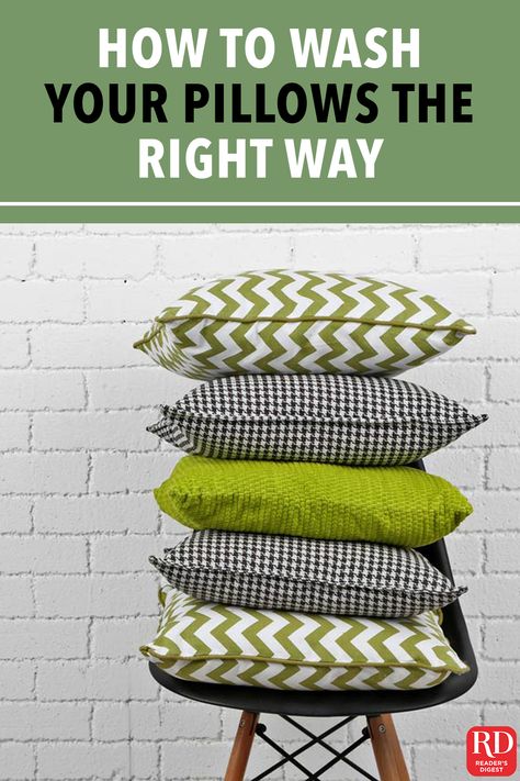 How To Wash Throw Pillows, Types Of Pillows, Easy S, Summer Living Room, How To Clean Pillows, Dry Cleaning Services, Flat Shapes, Laundry Hacks, Drying Towels