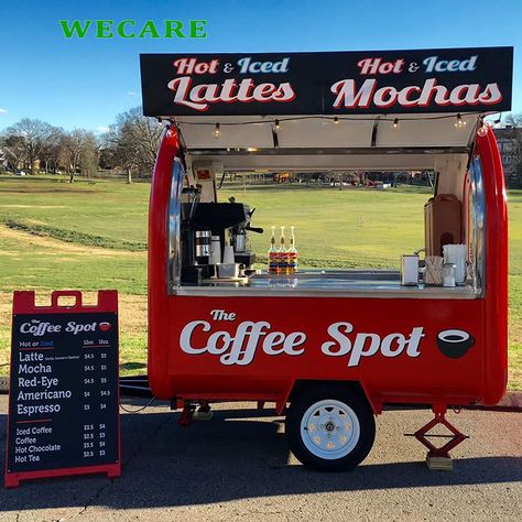 WECARE Smart Design Mobile Food Carts for Sale https://m.alibaba.com/product/60777847242/WECARE-Smart-Design-Mobile-Food-Carts.html?__sceneInfo={"cacheTime":"1800000","type":"appDetailShare"} Small Food Trailer, Coffee Caravan, Mobile Food Trailer, Food Carts For Sale, Food Cart Business, Food Trailer For Sale, Snack Machine, Coffee Trailer, Mobile Food Cart